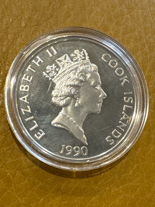 Cook-øerne. 50 Dollars 1990 Series 500 Years of America 1492-1992, 1 Oz Proof  (Ingen mindstepris)