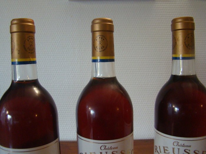 1990 Chateau Rieussec - Sauternes - 3 Flasker (0,75 L)