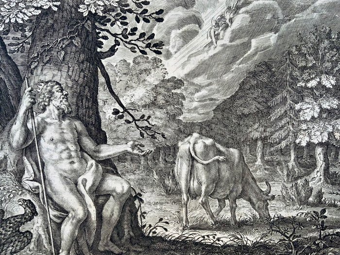 Crispin de la Passe (1594-1670, attrib.) after Abraham van Diepenbeeck - 2 x Mythology: Nymph Aredusa;  Jupiter and the Cow