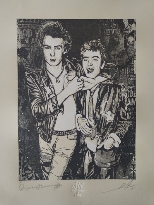 Shepard Fairey (OBEY) (1970) - SId - Choking A Friend No Reserve Version AP