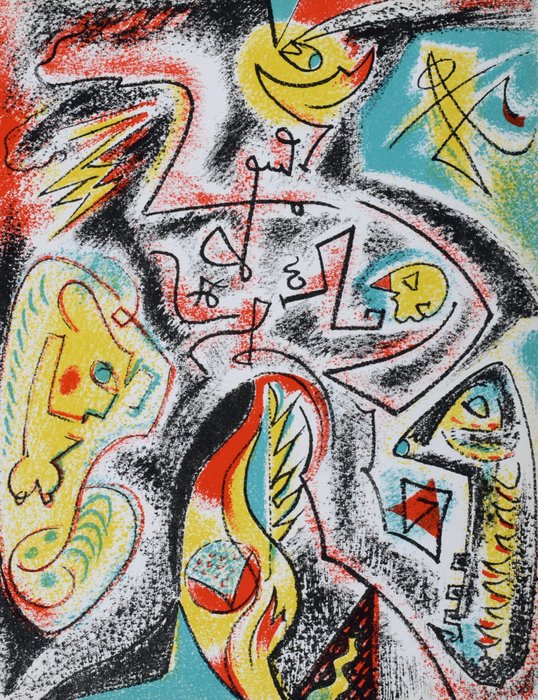 André Masson (1896-1987) - Composition abstraite