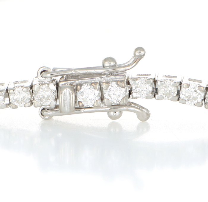 Armbånd - 18 kraat Hvidguld -  3.50ct. tw. Diamant (Natur)