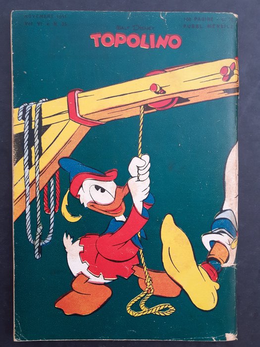 Topolino n. 35 - con bollino club, punti  concorso e giochi non compilati - 1 Comic - Første udgave - 1951