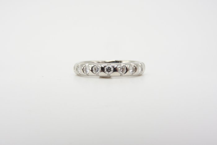 Ring - 18 kraat Hvidguld -  100ct tw Diamant (Natur)