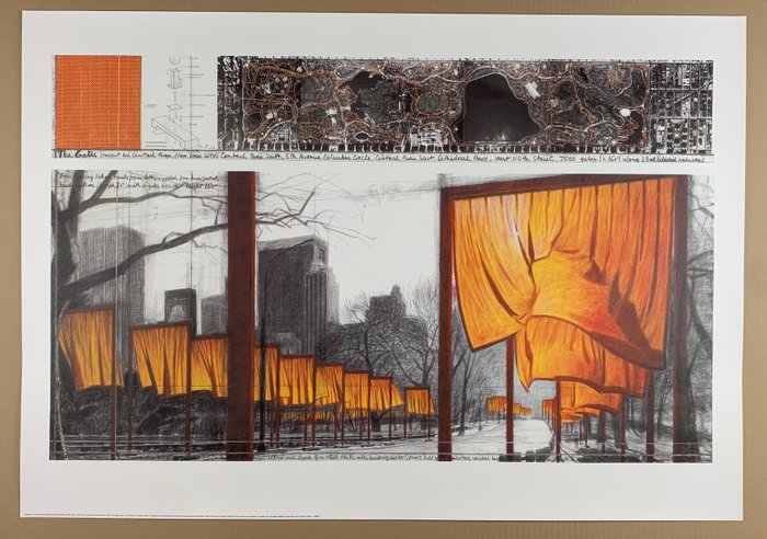 Christo (1935-2020) - The Gates XXI 2003 - Offsetlithograph - 70 x 100 cm