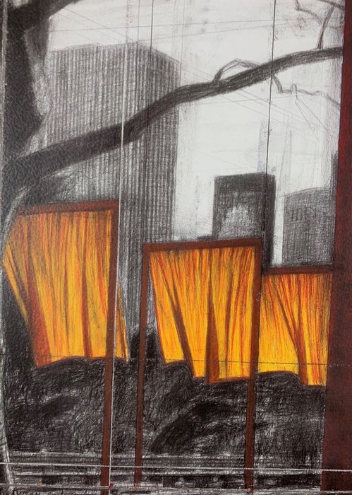 Christo (1935-2020) - The Gates XXI 2003 - Offsetlithograph - 70 x 100 cm