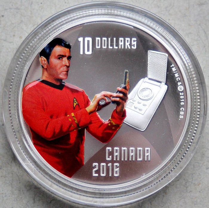 Canada 10 Dollars 2016 'Star Trek (TM) Scotty' 1/2 Oz (999)  (Ingen mindstepris)