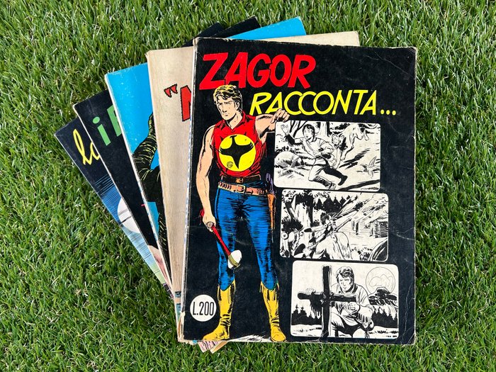 Zagor Zenith gigante - nn 106, 117, 128, 129, 163 - 5 Album - Første udgave - 1970/1974