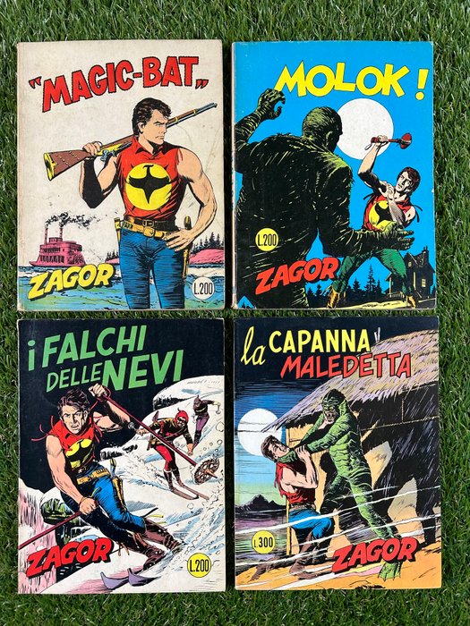 Zagor Zenith gigante - nn 106, 117, 128, 129, 163 - 5 Album - Første udgave - 1970/1974