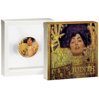 Ghana. 10 Cedis 2023 Gustav Klimt: Judith, 2 Oz (.999)