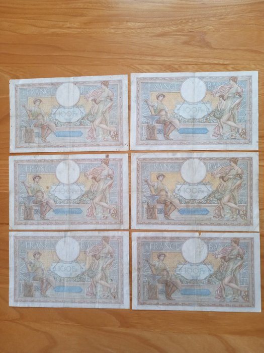 Frankrig. - 18 banknotes - various dates  (Ingen mindstepris)