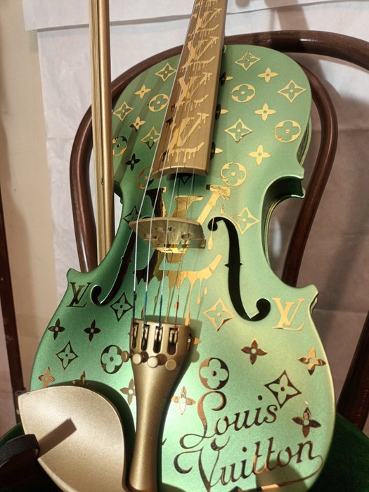 fppopart - Louis vuitton violon vert avocat snake tailart (60cm)