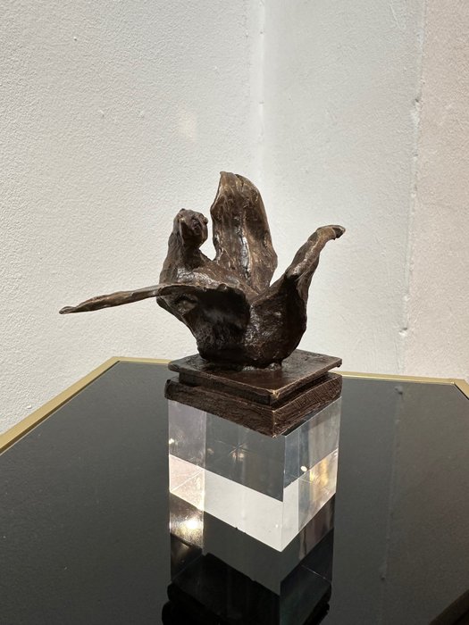 Nag Arnoldi (1928-2017) - Skulptur Uccellino - 12 cm - Bronze - 2015