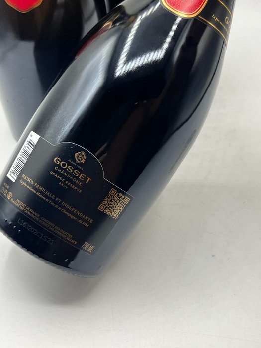 Gosset, Champagne Grande Reserve - Champagne Brut - 3 Flasker (0,75 L)