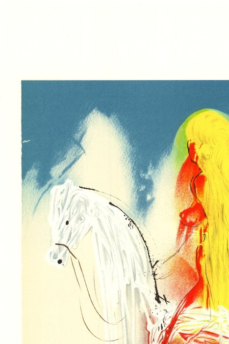 Salvador Dali (1904-1989) - Lady Godiva Chevaux daliniens