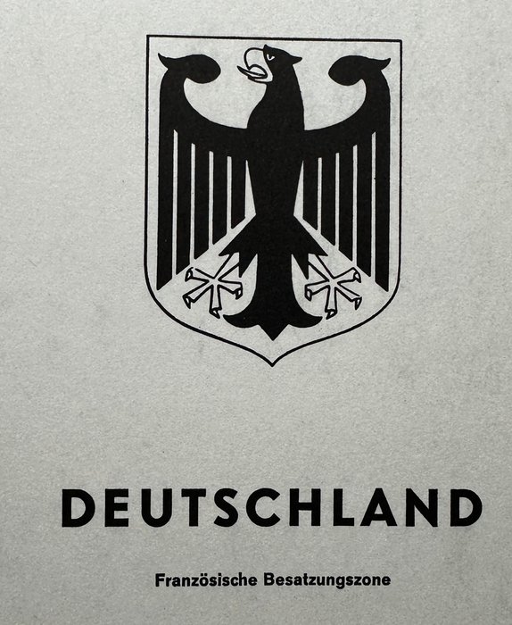 De allieredes besættelse - Tyskland (fransk zone) 1945/1959 - Saarland og General Gouvernement Party i 4 Albummer og paa separate Blade