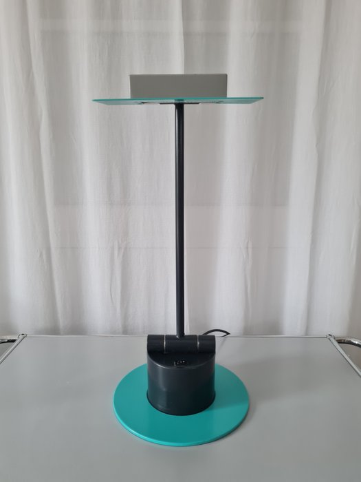 Bieffeplast - Ettore Sottsass - Skrivebordslampe - Aero - Stål - Memphis