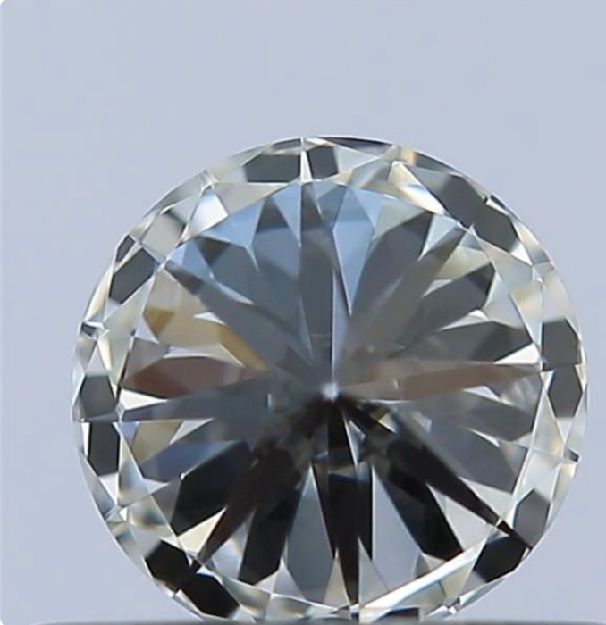 1 pcs Diamant  (Natur)  - 0.90 ct - Rund - G - VS1 - Gemological Institute of America (GIA)