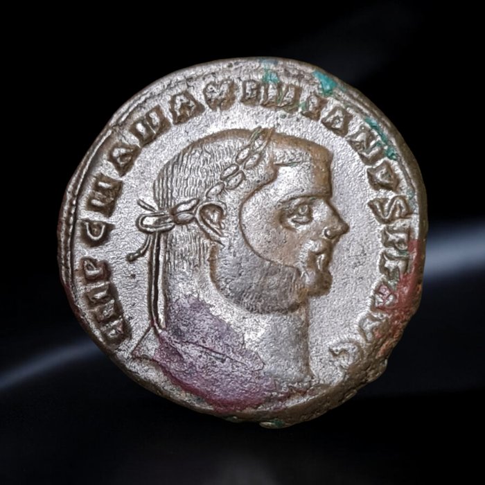 Romarriket. Maximian (AD 286-305). Follis GENIO POPVLI ROMANI  (Ingen mindstepris)