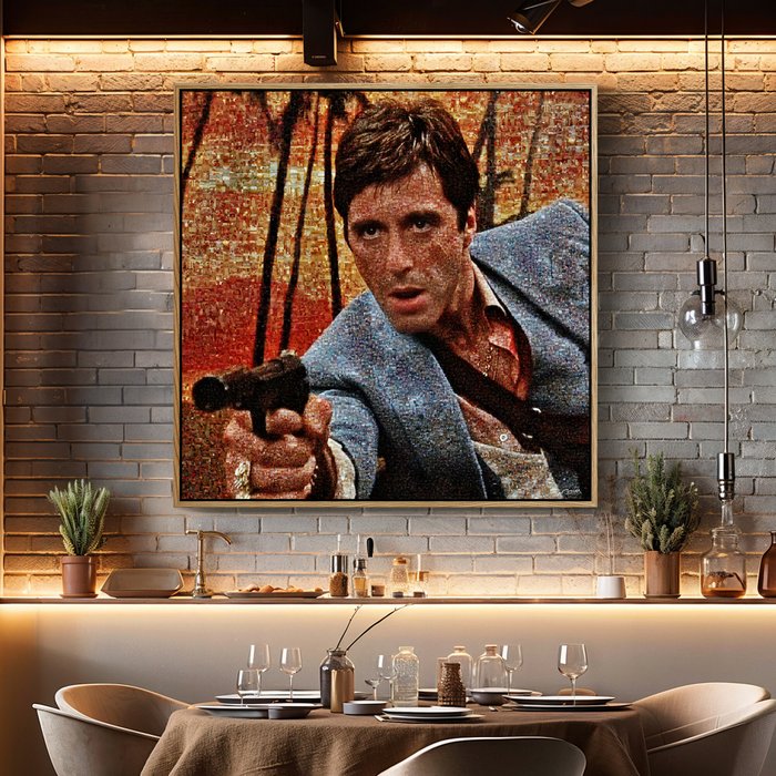 Movie - SCARFACE . Intimidating Gangster . XL