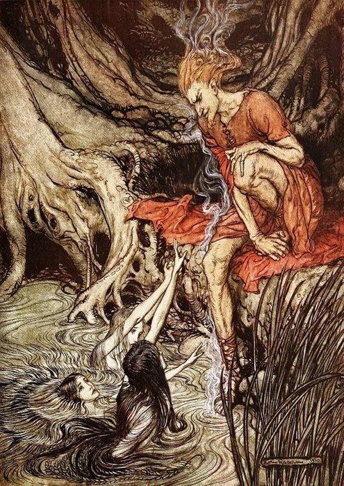 Richard Wagner / Arthur Rackham (ill) - Het Ryngoud ( Deluxe Dutch edition) - 1911