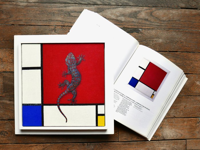 Jos Verheugen - Free after Mondrian, with Gecko (M915)