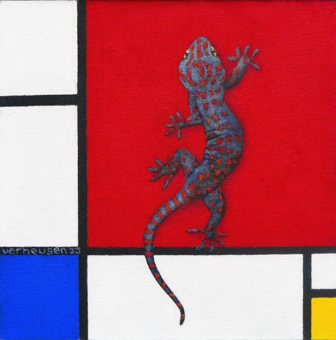 Jos Verheugen - Free after Mondrian, with Gecko (M915)