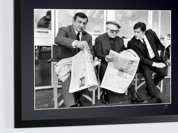 Le clan des Siciliens (1969) - Alain Delon   Jean Gabin  Lino Ventura - Fine Art Photography - Luxury Wooden Framed 70X50 cm - Limited Edition Nr 01 of 30 - Serial ID 17213 - Original Certificate (COA), Hologram Logo Editor and QR Code - 100% New items.