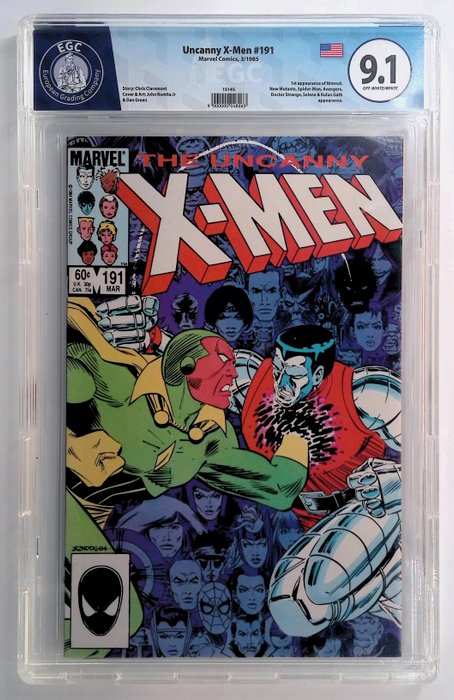 Uncanny X-Men #191 - EGC graded 9.1 - 1 Graded comic