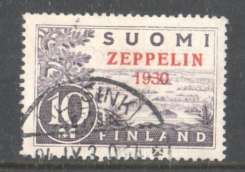 Finland 1930 - Zeppelin stemplet Helsinki - Michel 161