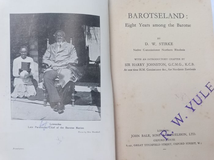 D W Stirke - Barotseland: Eight Years among the Barotse - 1922