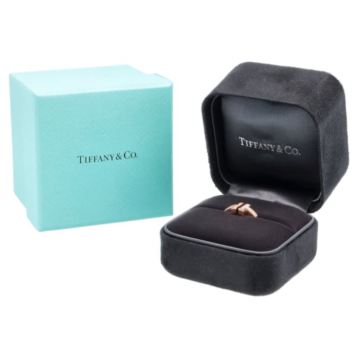 Tiffany  Co. - Ring - 18 kraat Gulguld Diamant (Natur)  - Perlemor