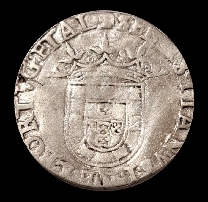 Portugal. Sebastião I (1557-1578). Tostao (100 Reais) ND tostão.  (Ingen mindstepris)