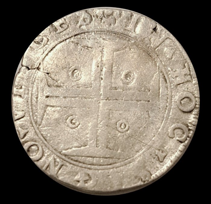 Portugal. Sebastião I (1557-1578). Tostao (100 Reais) ND tostão.  (Ingen mindstepris)