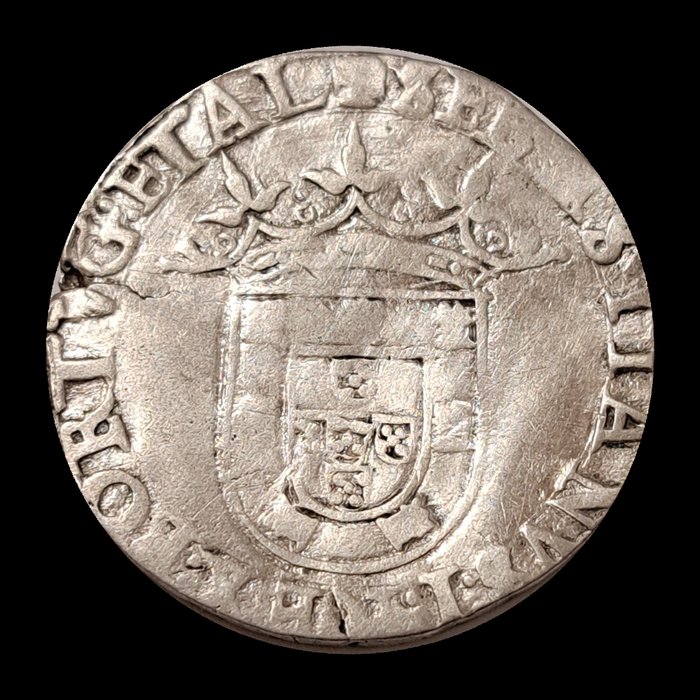 Portugal. Sebastião I (1557-1578). Tostao (100 Reais) ND tostão.  (Ingen mindstepris)