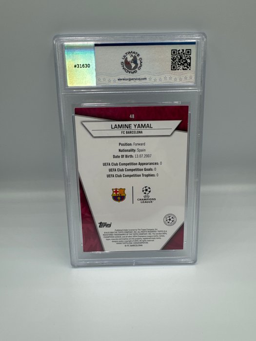 2023/24 Topps TOPPS SUPERSTARS LAMINE YAMAL UCG 10 - 1 Graded card