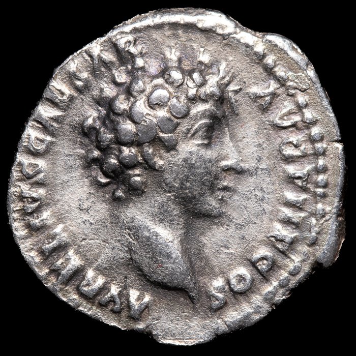 Romarriket. Marcus Aurelius (AD 161-180). Denarius Roma - PIETAS AVG  (Ingen mindstepris)