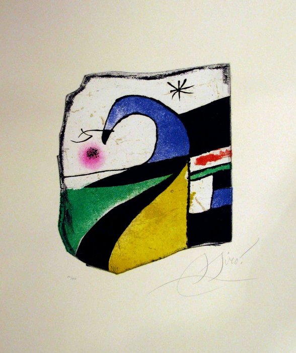 Tony Fernandez - Donald Duck Inspired By Joan Miro’s “Gaudí X” (1979) - Original Painting