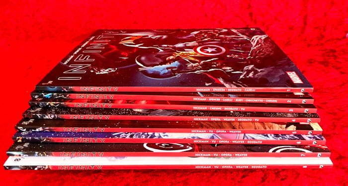 Guardians of the Galaxy, Inhumans, The Avengers [Marvel] (De Vergelders), X-Men (X-mannen) Dark Dragon Books uitgaven - Complete set - Infinity - 8 Album - Første udgave - 2021