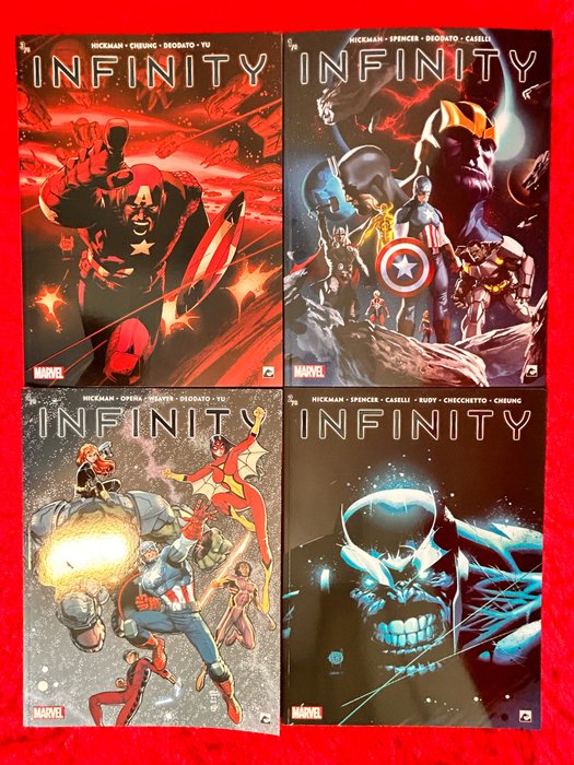 Guardians of the Galaxy, Inhumans, The Avengers [Marvel] (De Vergelders), X-Men (X-mannen) Dark Dragon Books uitgaven - Complete set - Infinity - 8 Album - Første udgave - 2021