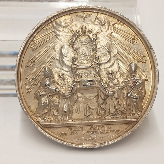 Vatikanstaten. Pius IX. grosse Silbermedaille 1860