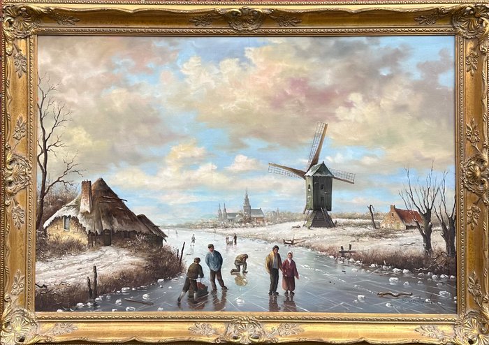 Pieter Cornelis Steenhouwer (1896-1972) - A Dutch Winter Landscape