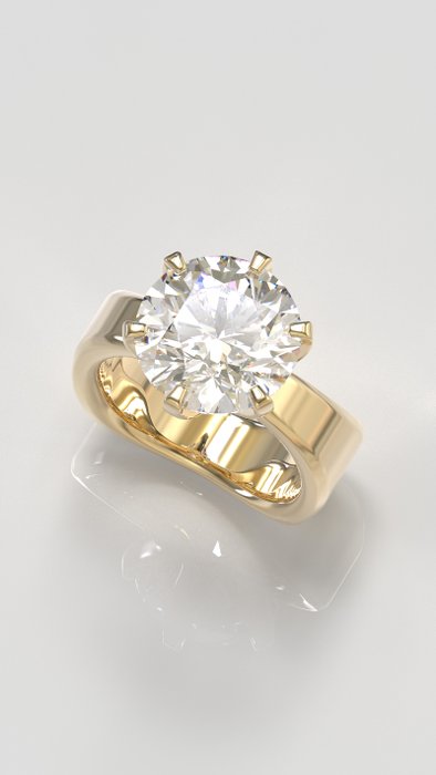 Forlovelsesring - 18 kraat Gulguld -  10.02ct. tw. Diamant (Natur) - VILDENCCI