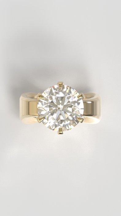 Forlovelsesring - 18 kraat Gulguld -  10.02ct. tw. Diamant (Natur) - VILDENCCI