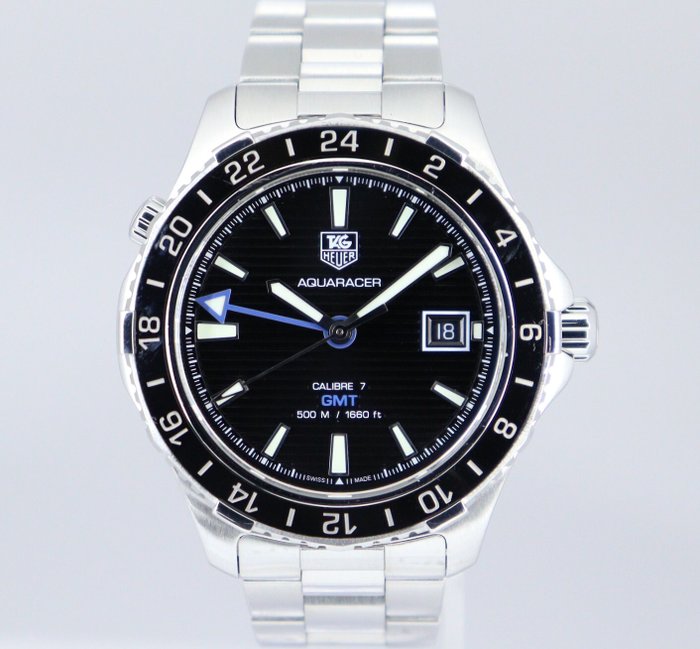 TAG Heuer - Aquaracer Calibre 7 GMT - Ingen mindstepris - WAK211A.BA0830 - Mænd - 2011-nu