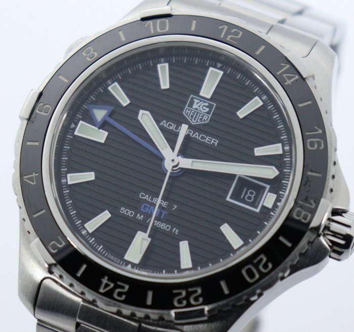 TAG Heuer - Aquaracer Calibre 7 GMT - Ingen mindstepris - WAK211A.BA0830 - Mænd - 2011-nu