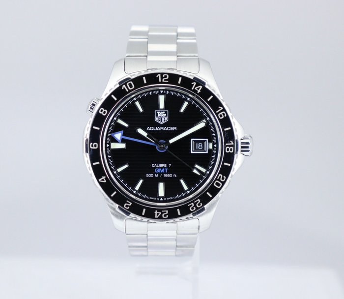 TAG Heuer - Aquaracer Calibre 7 GMT - Ingen mindstepris - WAK211A.BA0830 - Mænd - 2011-nu