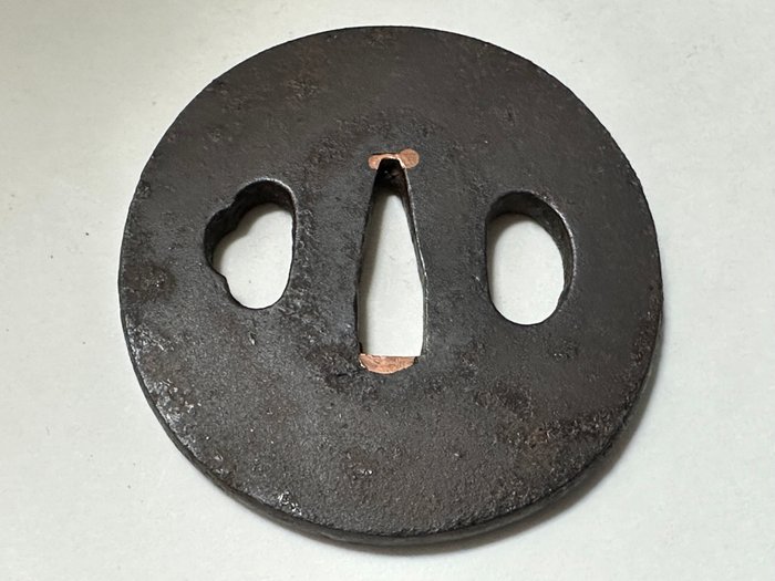 Jern Tsuba Katana Samurai - Jern - Kunihiro 國廣 - Japan - Edo-perioden (1600-1868)