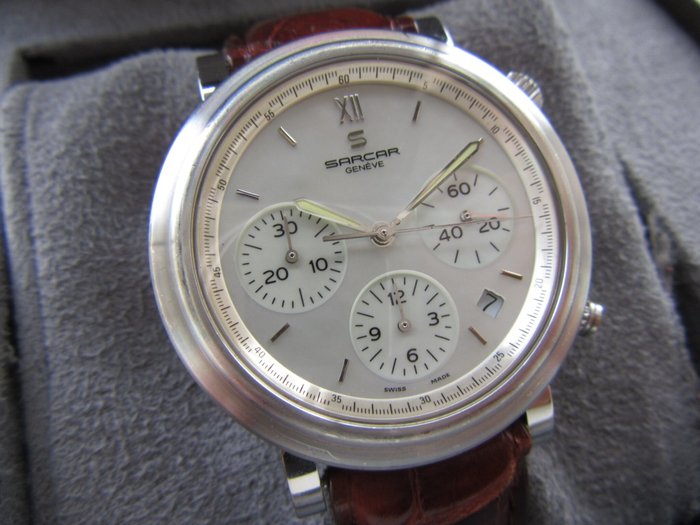 Sarcar - Sarcar Narval Geneve Chronographe Vintage Dial Madreperla - A13001 - Mænd - 1990-1999