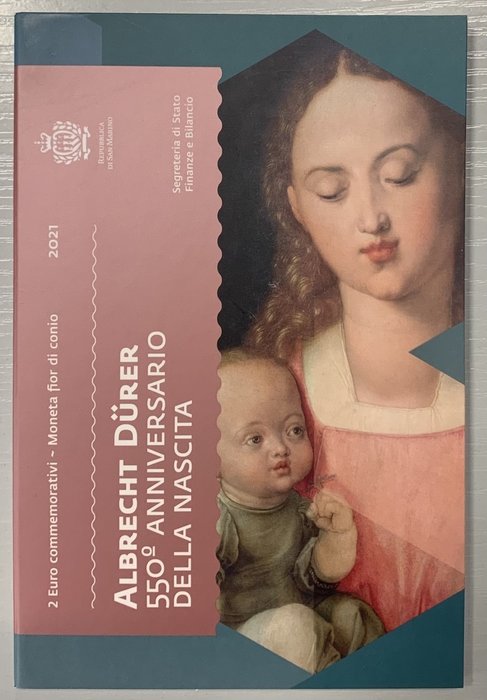 San Marino. 2 Euro 2021 "Albrecht Durer"  (Ingen mindstepris)